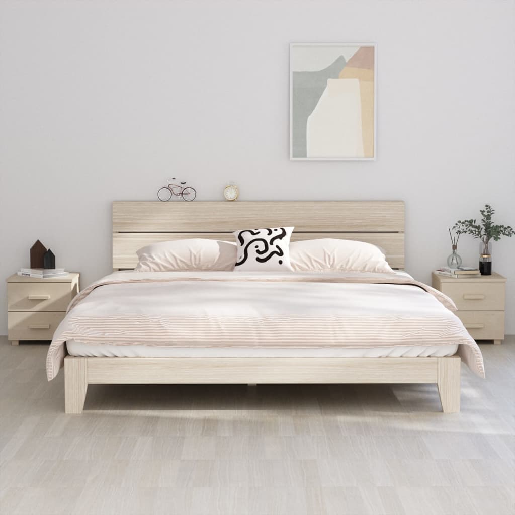 Noćni ormarići HAMAR 2 kom boja meda 40x35x44,5 cm od borovine