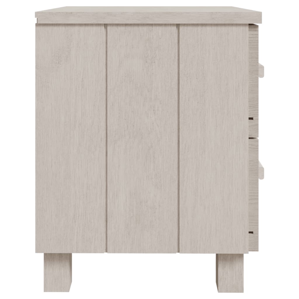 Noćni ormarići HAMAR 2 kom bijeli 40 x 35 x 44,5 cm od borovine