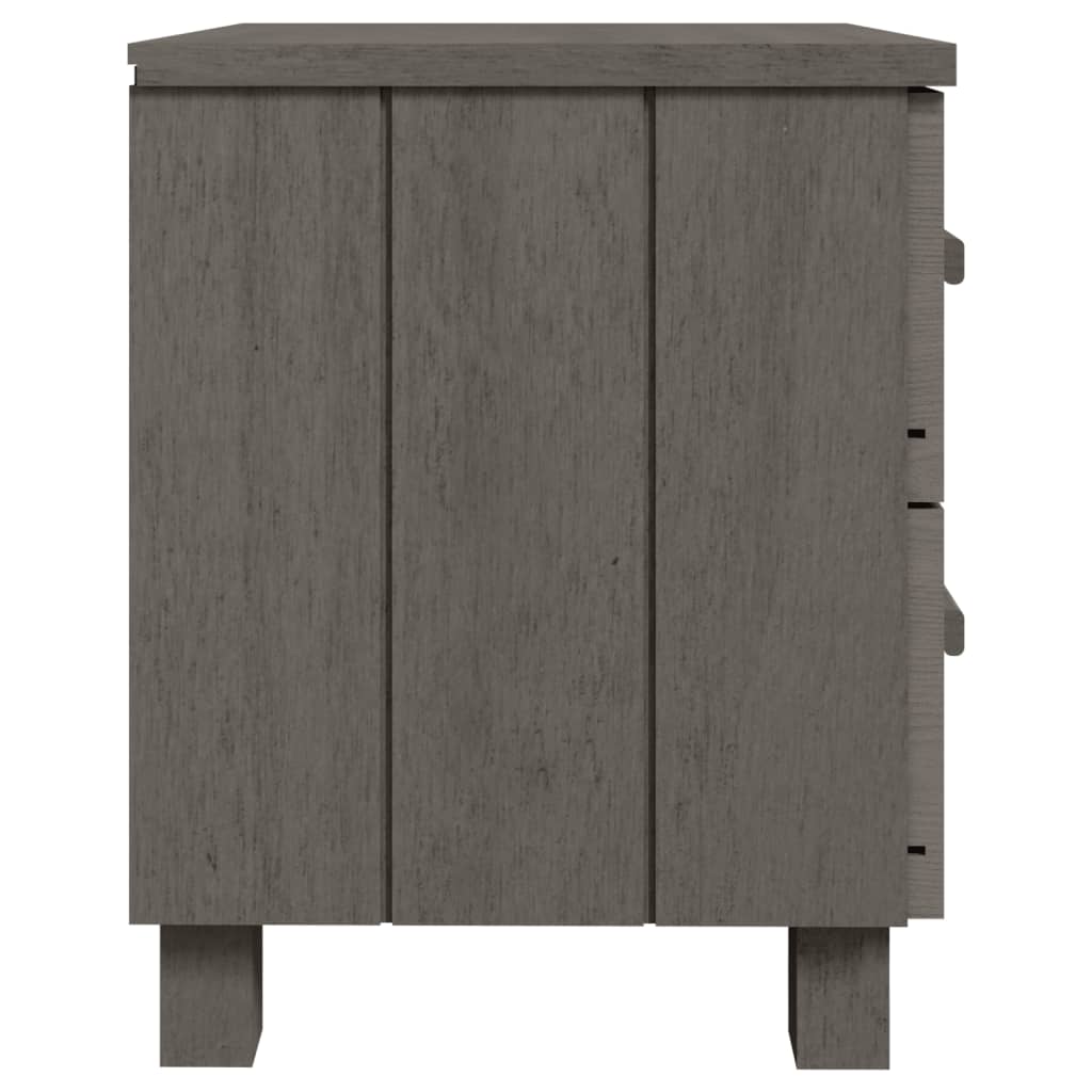Noćni ormarići HAMAR 2 kom svjetlosivi 40x35x44,5 cm borovina
