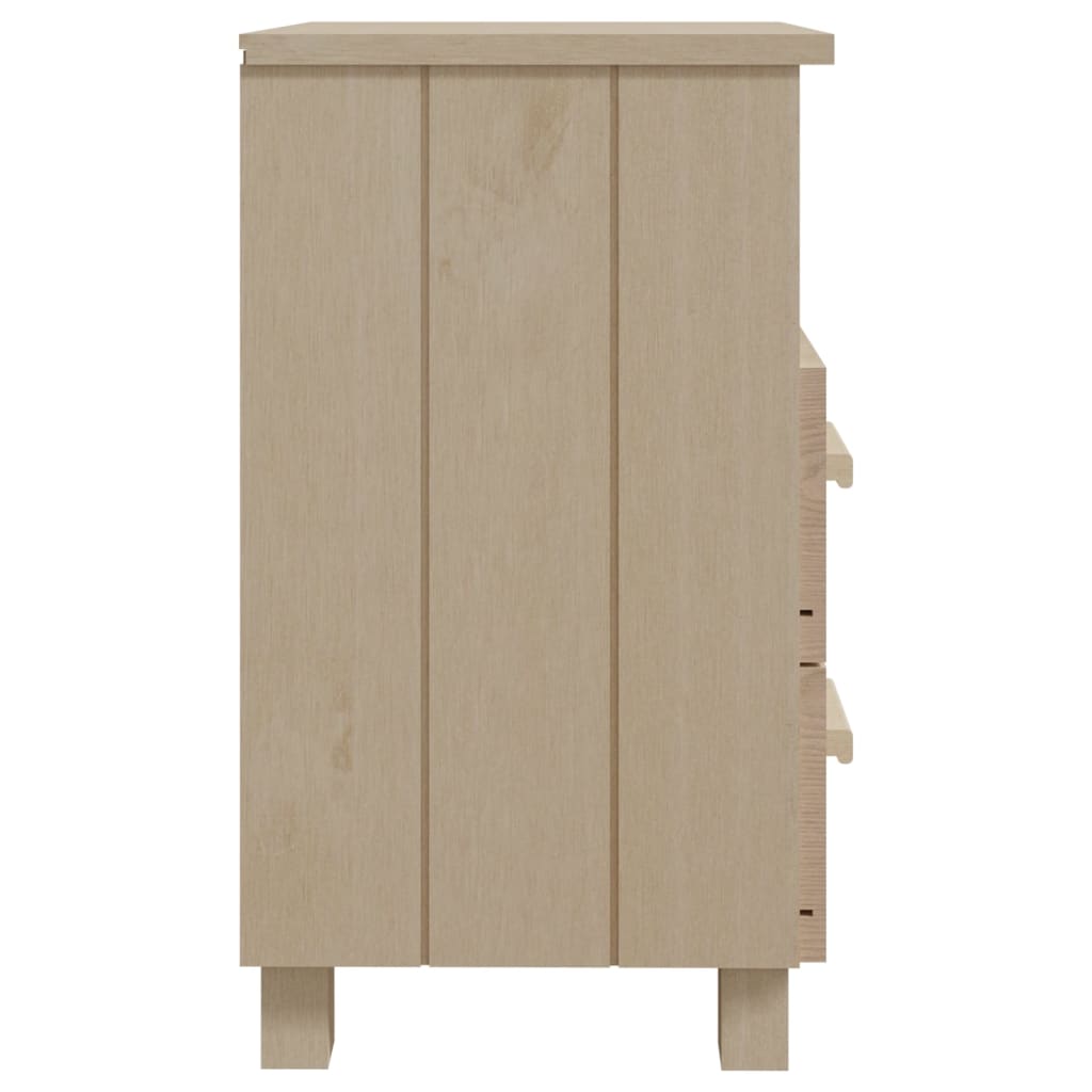 Noćni ormarići HAMAR 2 kom boja meda 40x35x62 cm od borovine