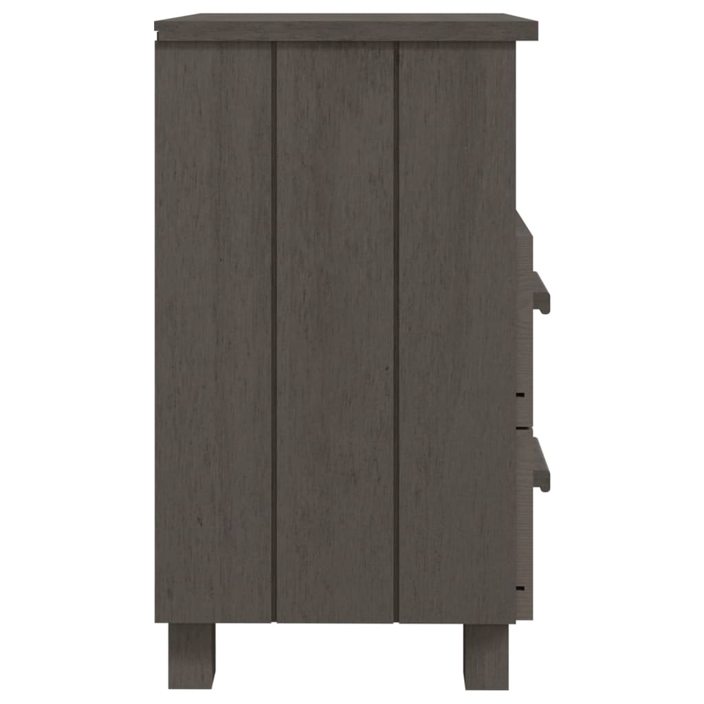 Noćni ormarići HAMAR 2 kom svjetlosivi 40x35x62 cm od borovine