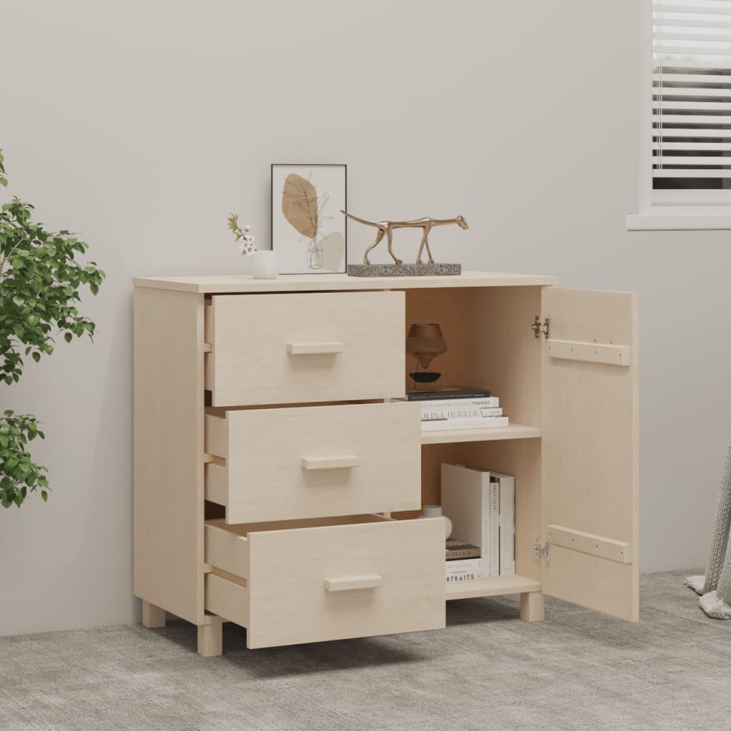 Komoda boja meda 90 x 40 x 80 cm od masivne borovine