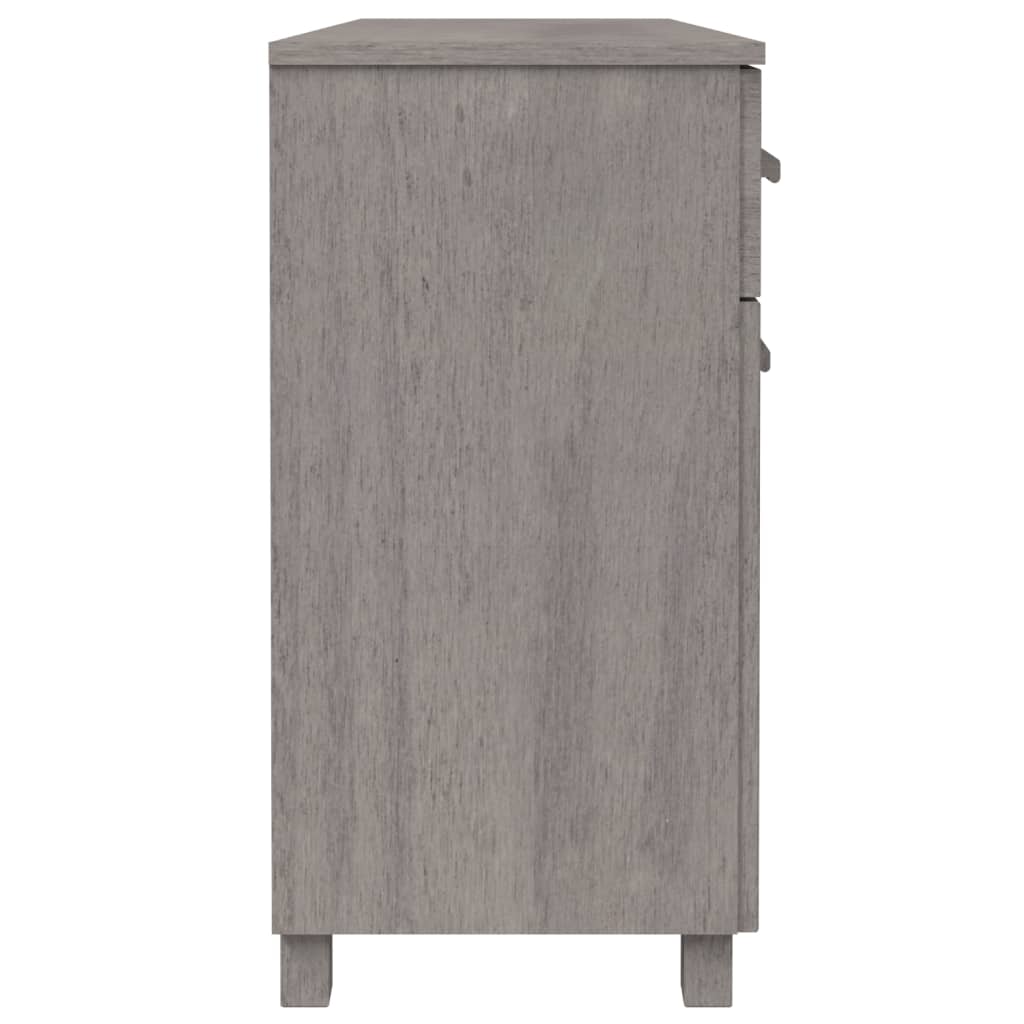 Komoda HAMAR svjetlosiva 113 x 40 x 80 cm od masivne borovine