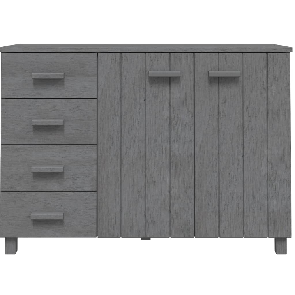 Komoda HAMAR tamnosiva 113 x 40 x 80 cm od masivne borovine