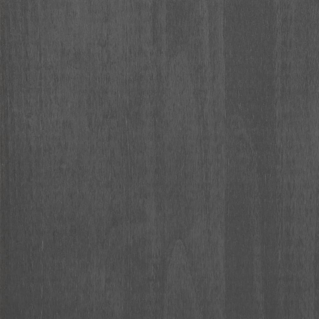 Komoda HAMAR tamnosiva 113 x 40 x 80 cm od masivne borovine