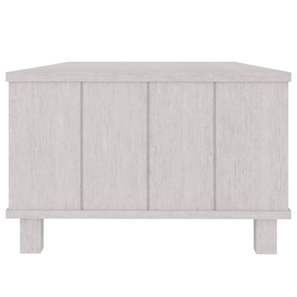 Stolić za kavu HAMAR bijeli 100x55x35 cm od masivne borovine
