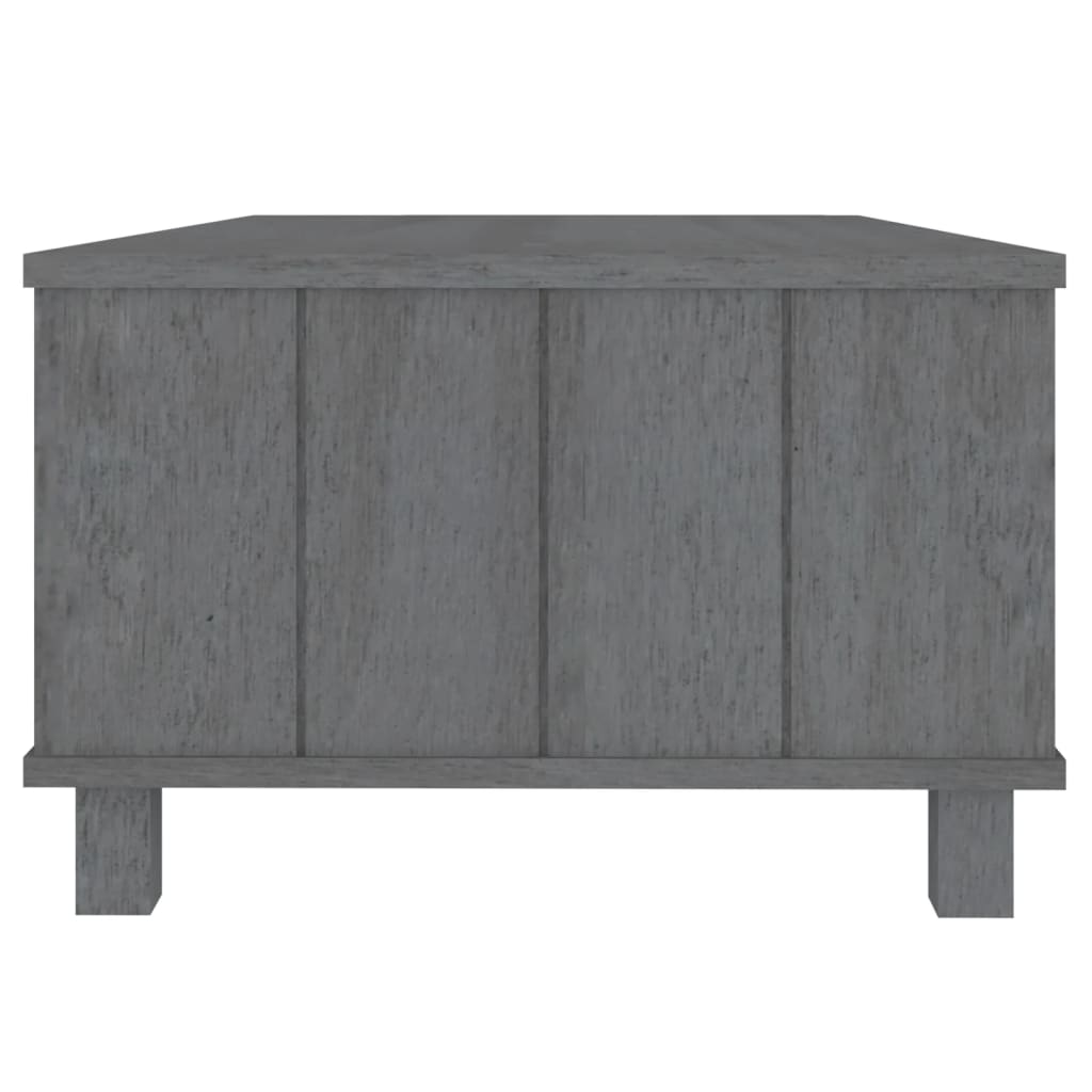 Stolić za kavu HAMAR tamnosivi 100x55x35 cm od masivne borovine