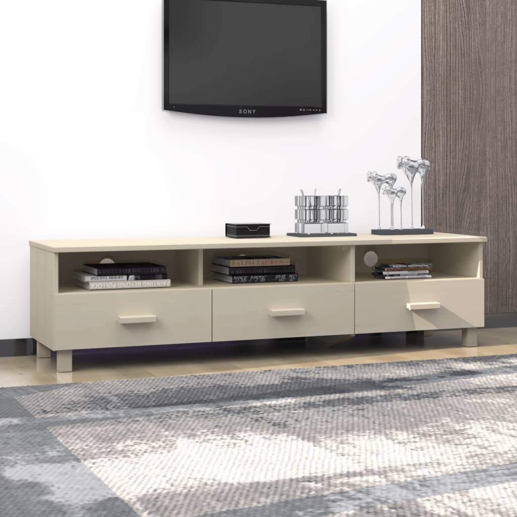 TV ormarić HAMAR boja meda 158 x 40 x 40 cm od masivne borovine