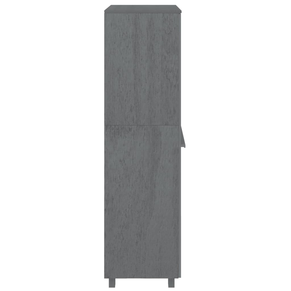 Ormar HAMAR tamnosivi 89 x 50 x 180 cm od masivne borovine