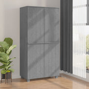 Ormar HAMAR tamnosivi 89 x 50 x 180 cm od masivne borovine