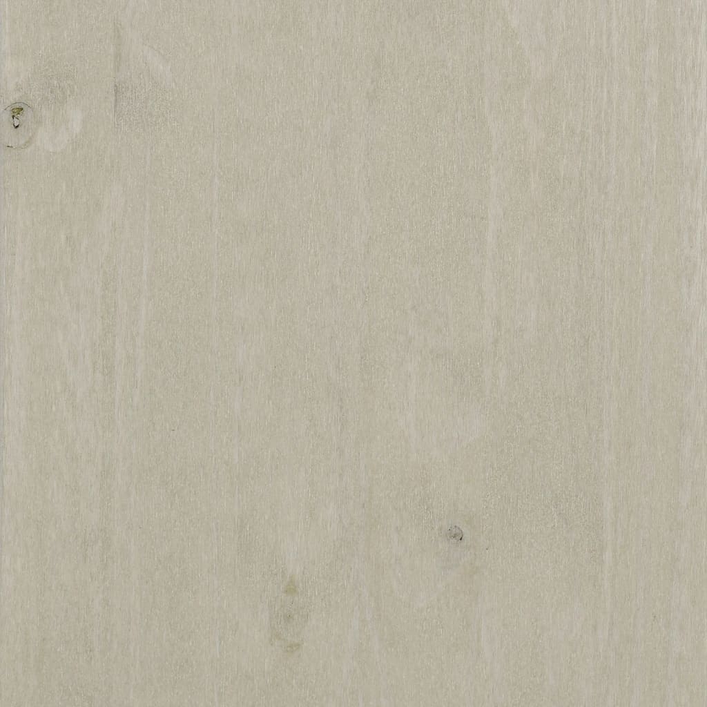 Visoka komoda HAMAR bijela 60 x 35 x 180 cm od masivne borovine