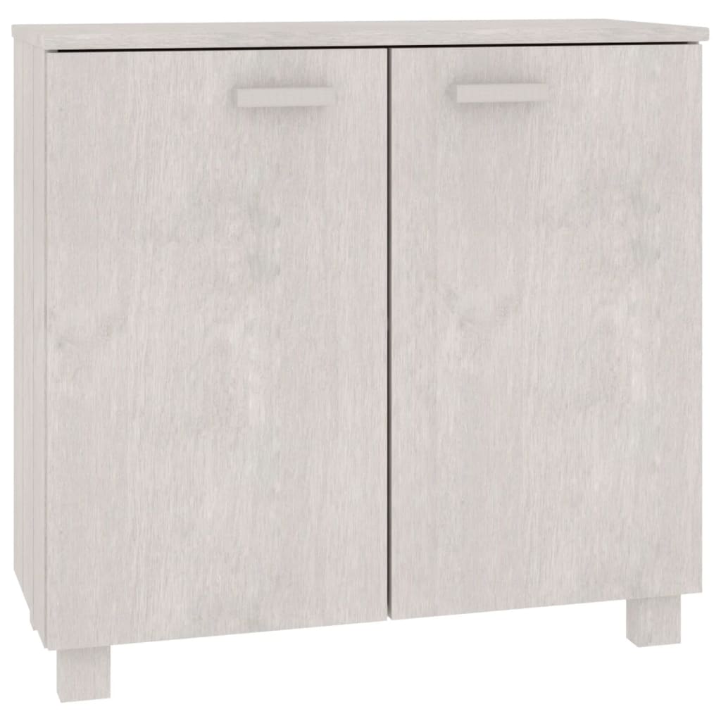 Komoda HAMAR bijela 85 x 35 x 80 cm od masivne borovine
