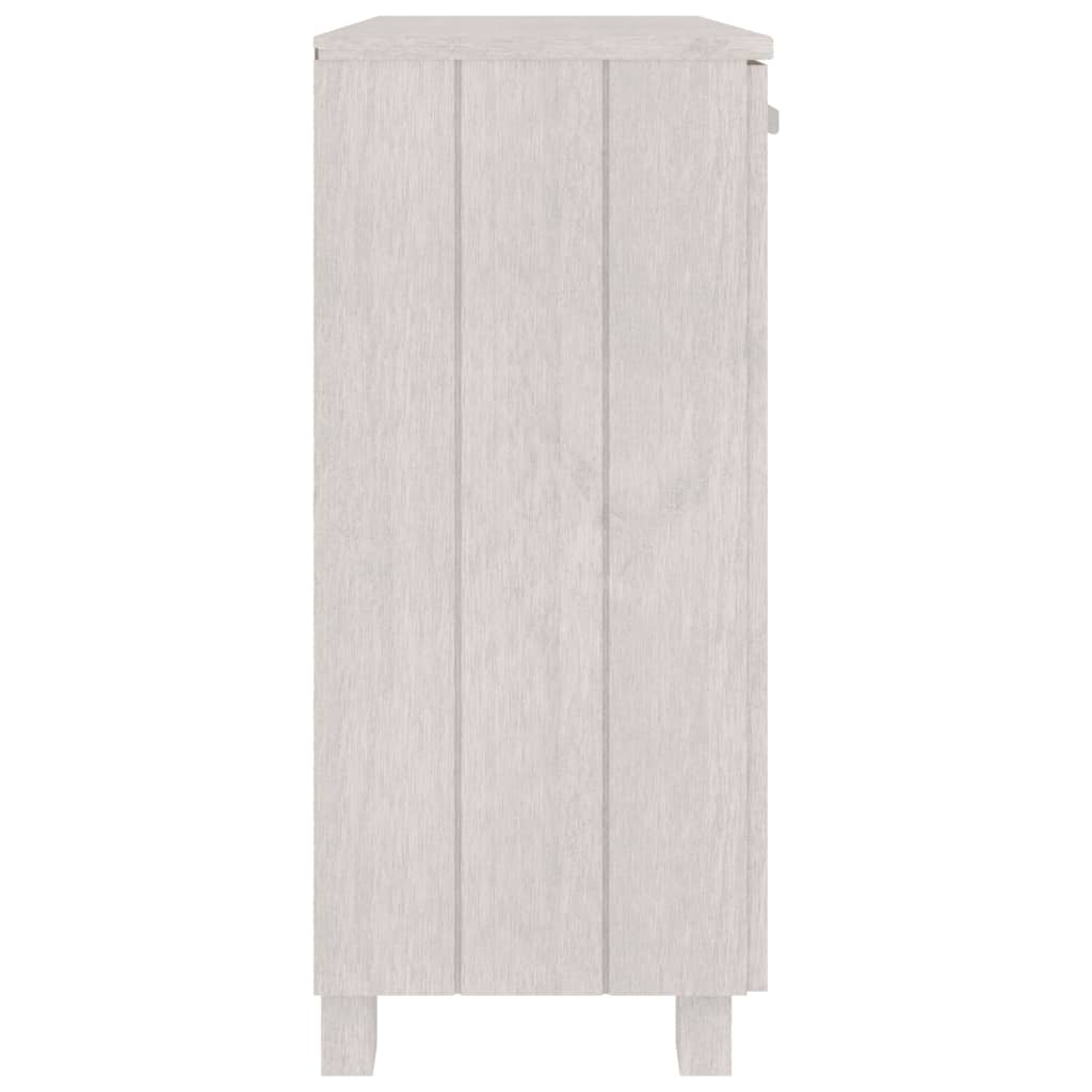Komoda HAMAR bijela 85 x 35 x 80 cm od masivne borovine