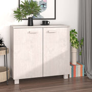 Komoda HAMAR bijela 85 x 35 x 80 cm od masivne borovine
