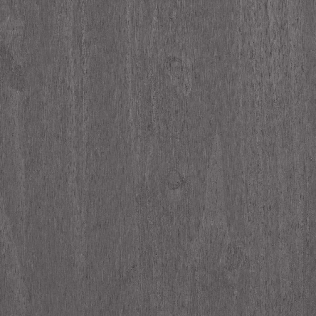 Komoda HAMAR svjetlosiva 85 x 35 x 80 cm od masivne borovine