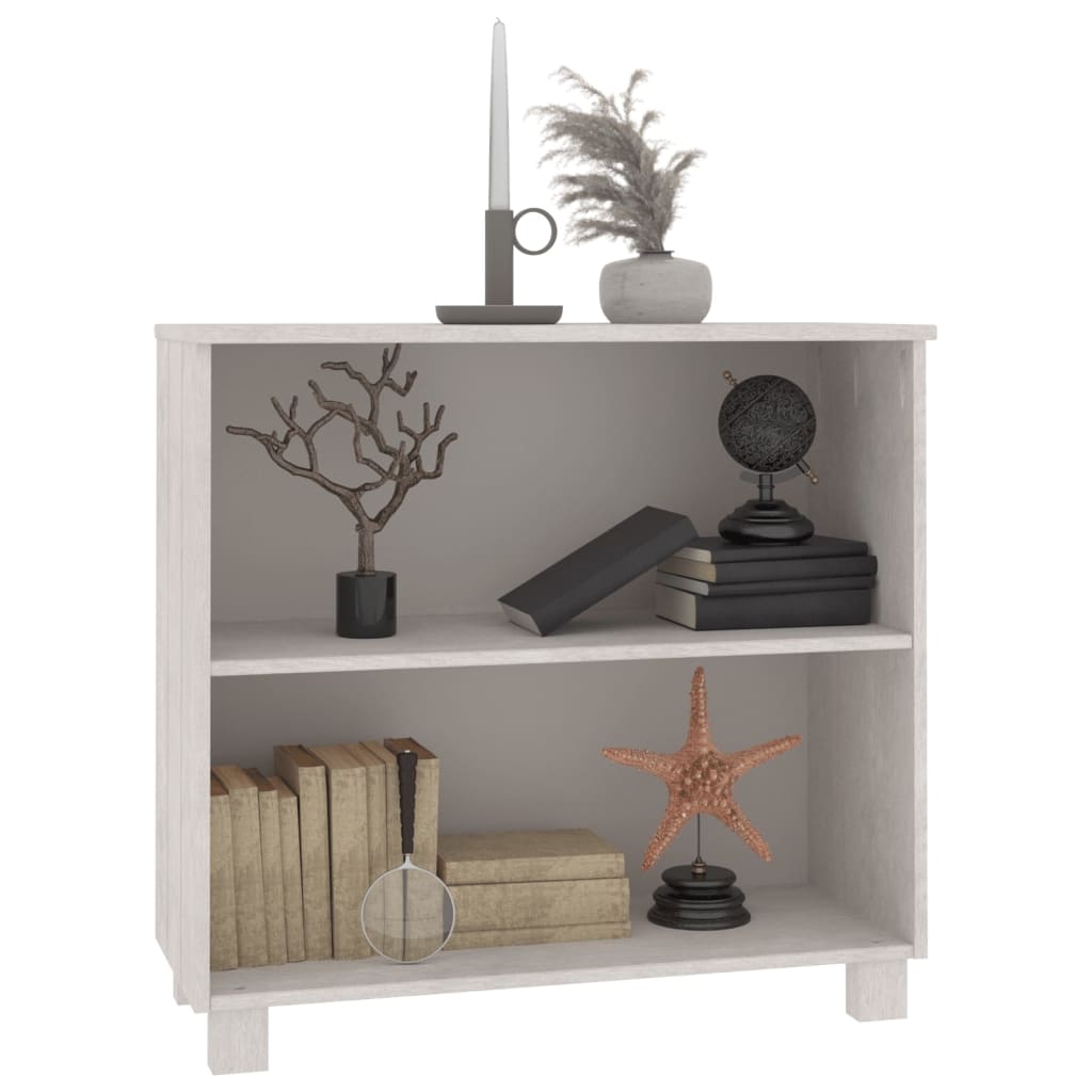 Komoda HAMAR bijela 85 x 35 x 80 cm od masivne borovine