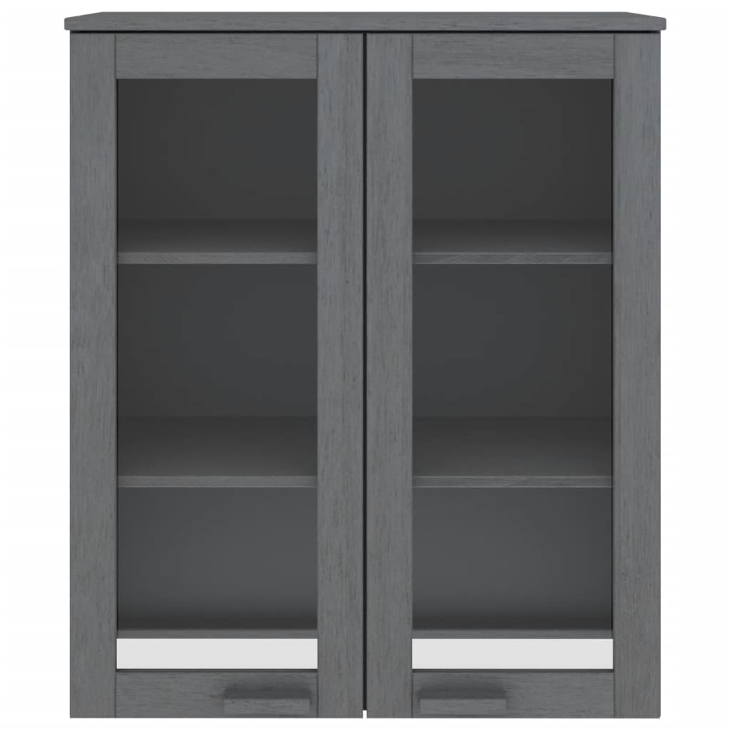 Gornji element za komodu HAMAR tamnosivi 85x35x100 cm borovina