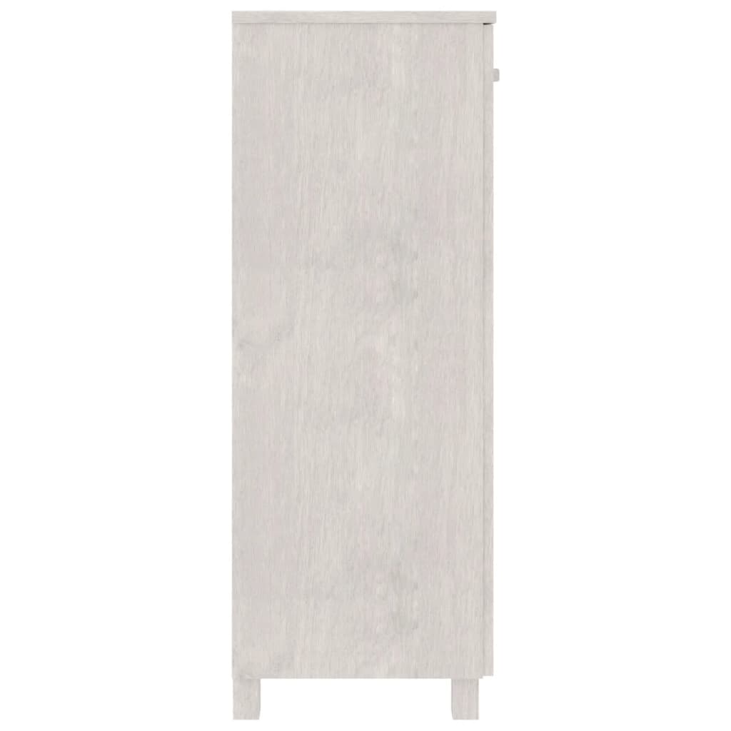 Ormarić za cipele HAMAR bijeli 85x40x108 cm od masivne borovine