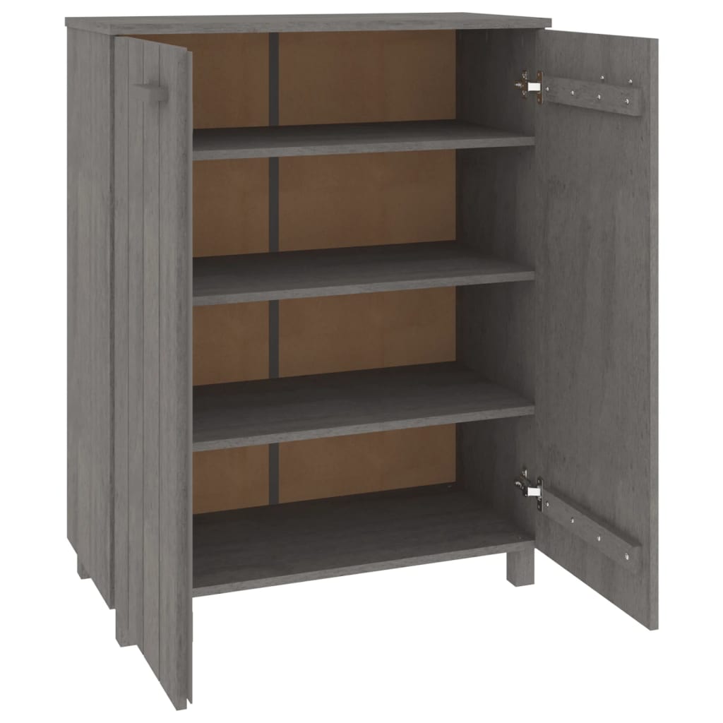 Ormarić za cipele HAMAR svjetlosivi 85x40x108 cm od borovine