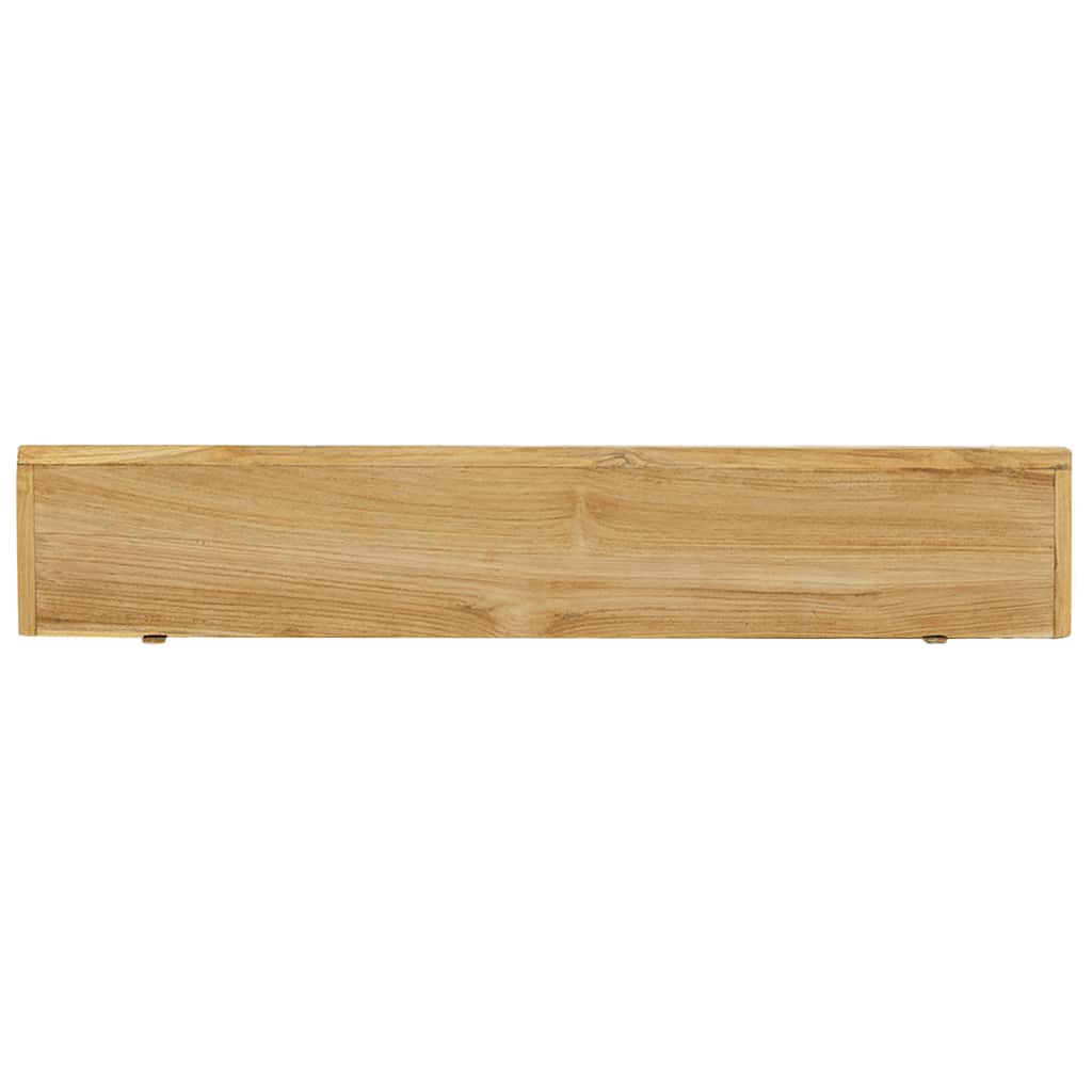 Zidne police 2 kom 90 x 15 x 4 cm od masivne tikovine