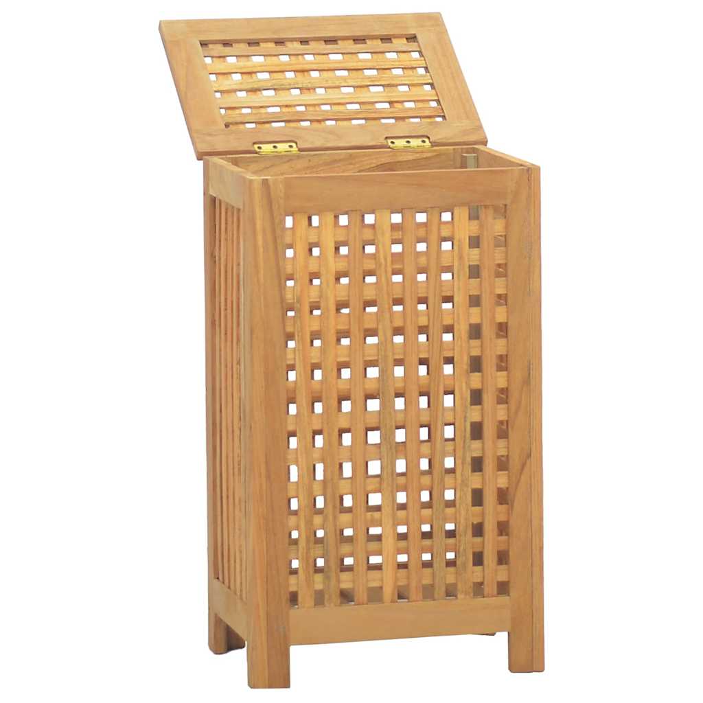 Košarica za rublje Prirodna Čvrsto teak drvo