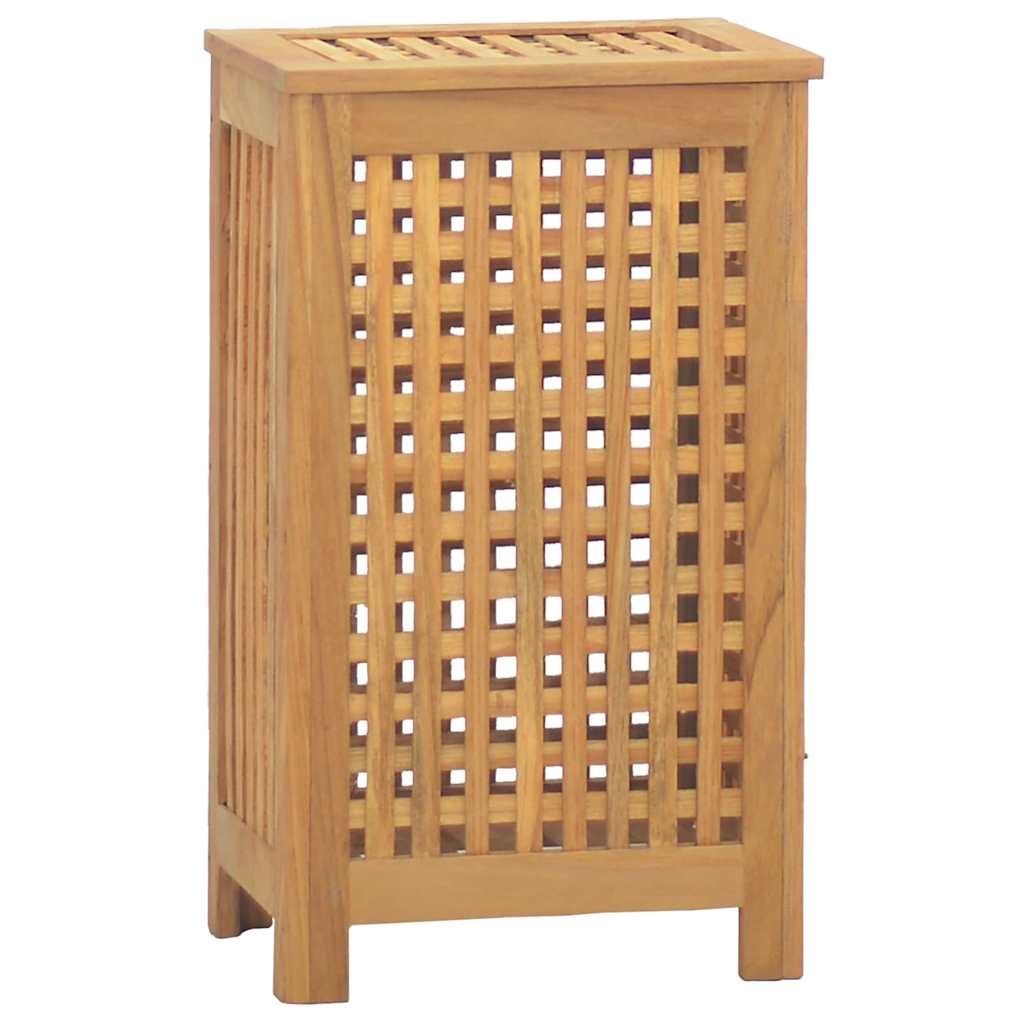 Košarica za rublje Prirodna Čvrsto teak drvo