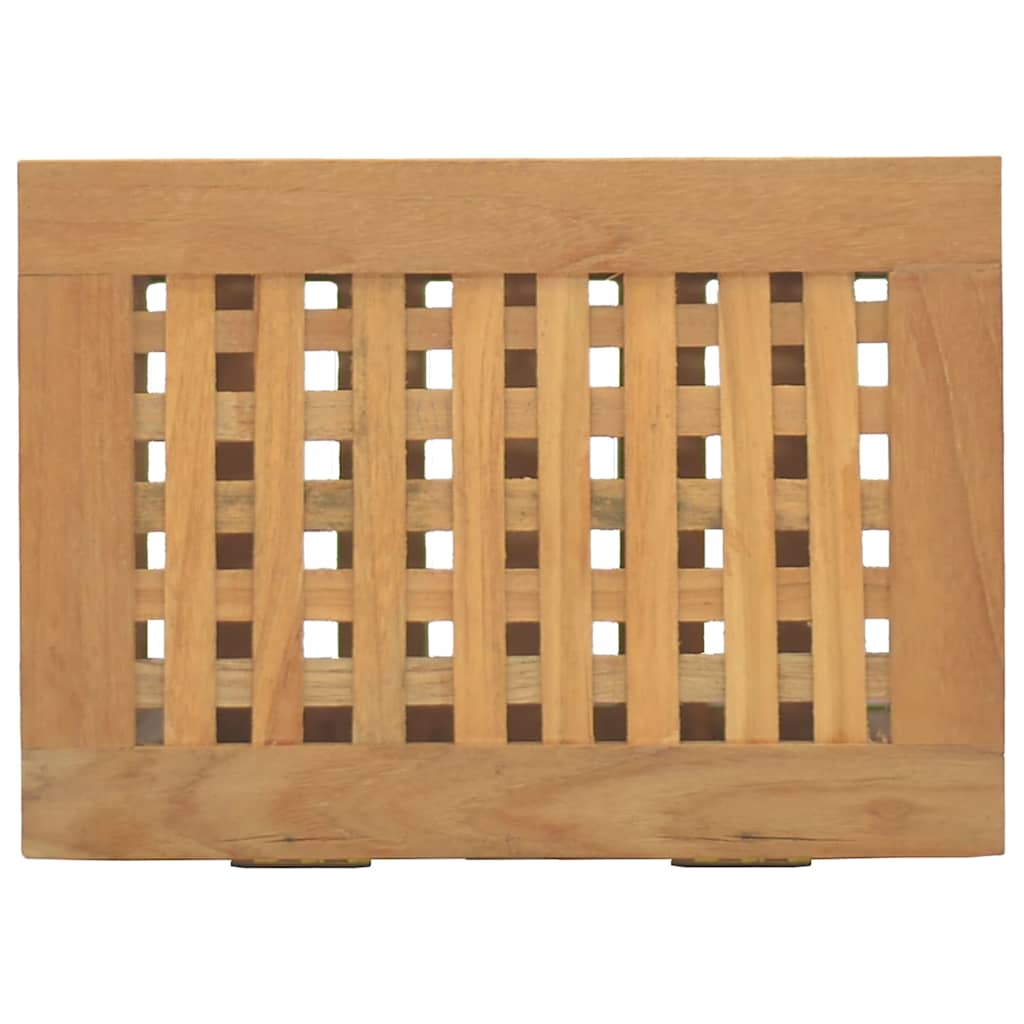 Košarica za rublje Prirodna Čvrsto teak drvo