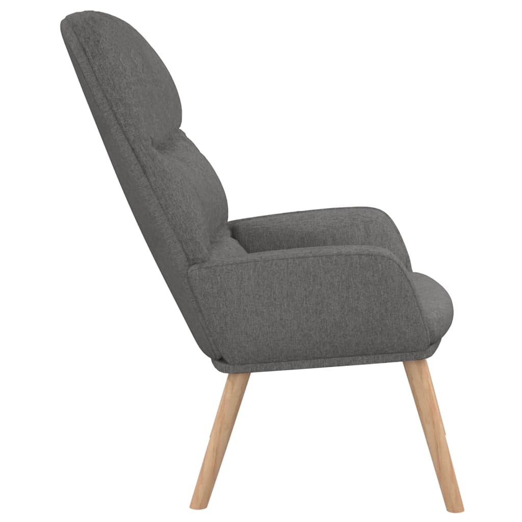Stolica za opuštanje od tkanine svjetlosiva