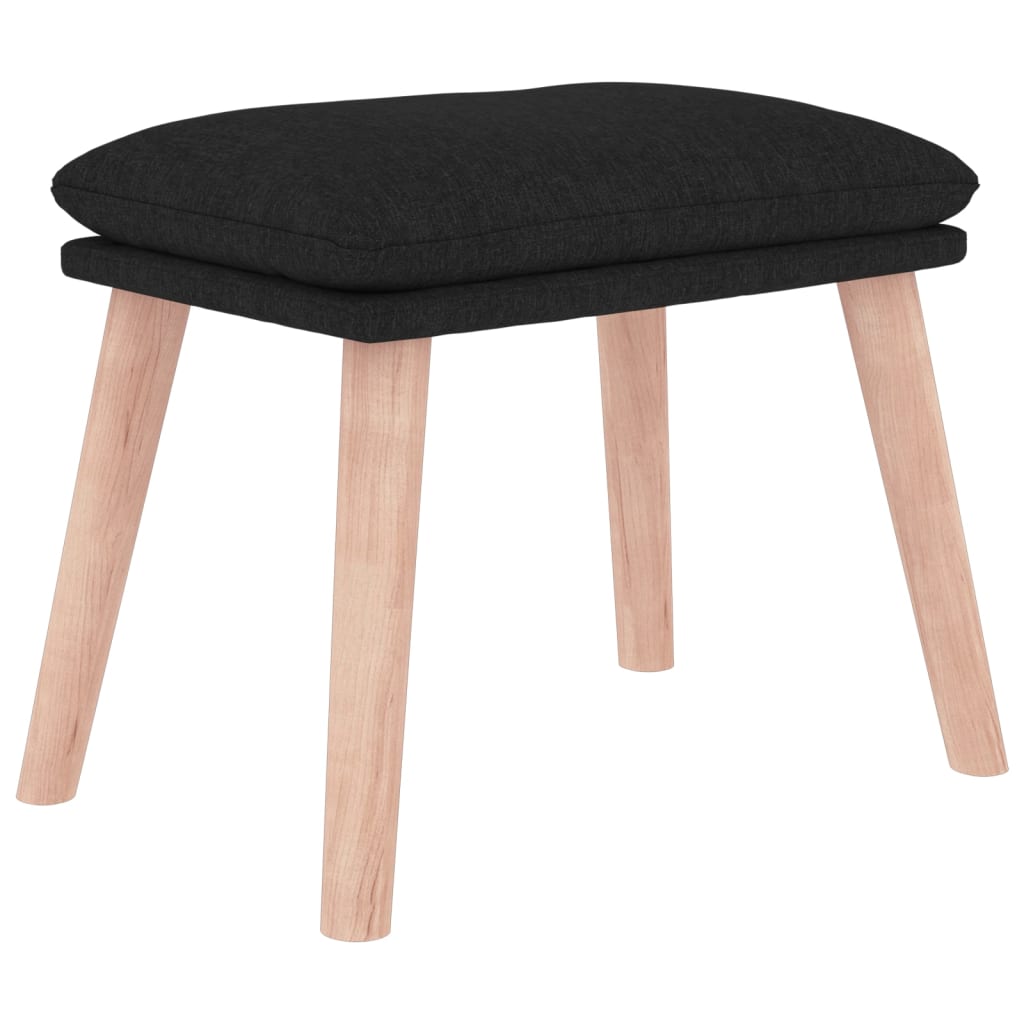 Tabure crni 45 x 29,5 x 35 cm od tkanine