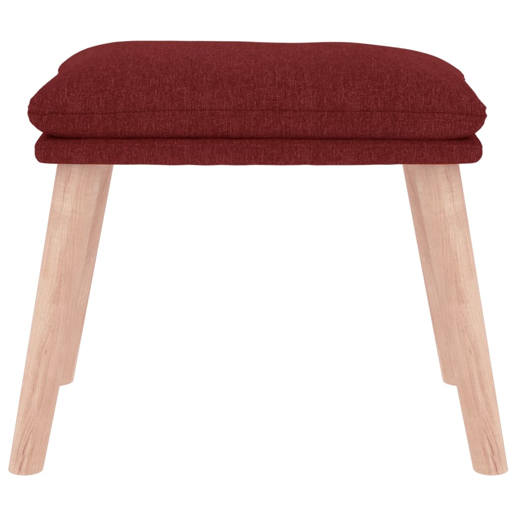 Tabure crvena boja vina 45 x 29,5 x 35 cm od tkanine