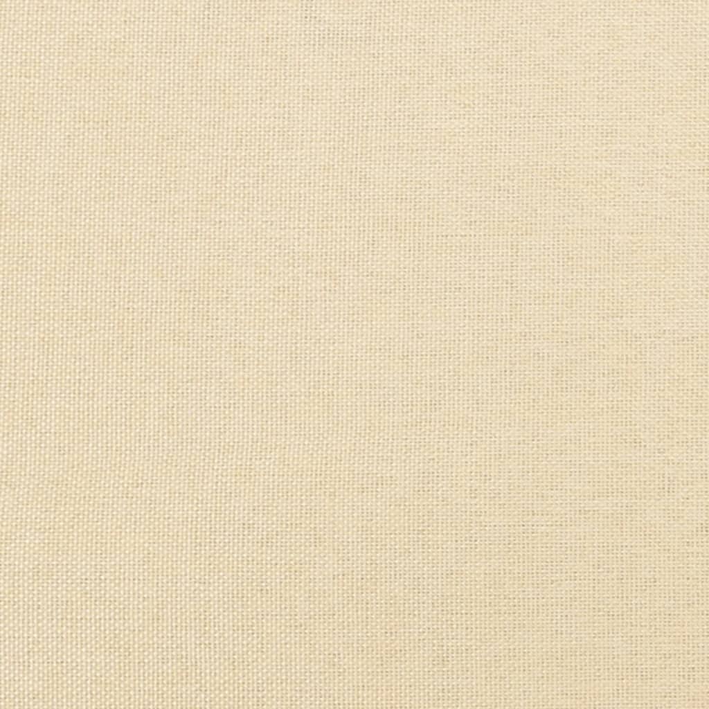 Tabure krem 45x29,5x35 cm od tkanine i umjetne kože