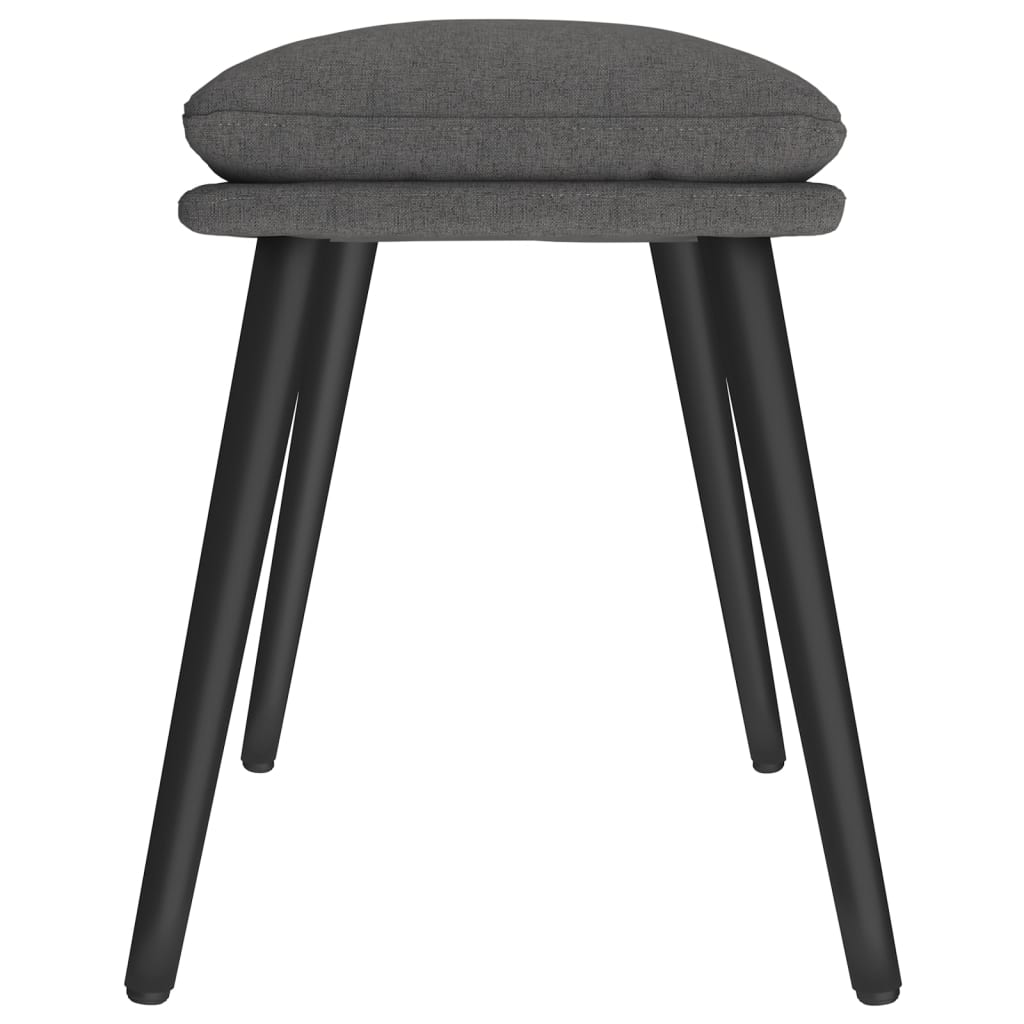 Tabure tamnosivi 45 x 29,5 x 35 cm od tkanine