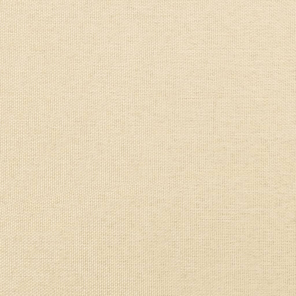 Tabure krem 45x29,5x35 cm od tkanine i umjetne kože