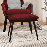 Tabure boja vina 45x29,5x35 cm od tkanine i umjetne kože