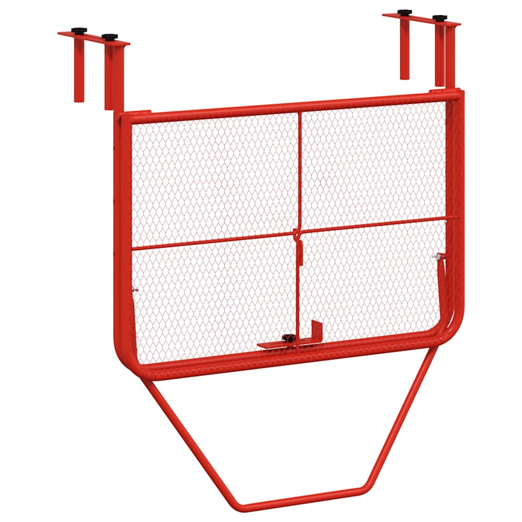 Balkonski stol crveni 60 x 40 cm čelični