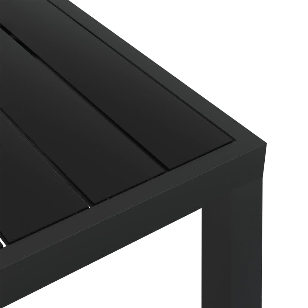 3-dijelni vrtni blagovaonski set sivi od poliratana
