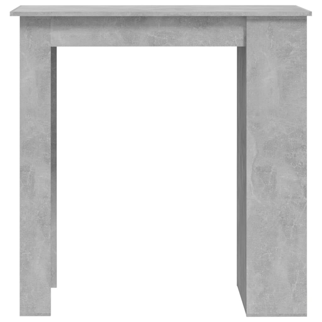 Barski stol sa stalkom za pohranu boja betona 102x50x103,5 cm