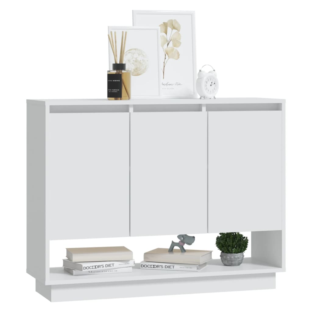 Komoda bijela 97 x 31 x 75 cm od konstruiranog drva