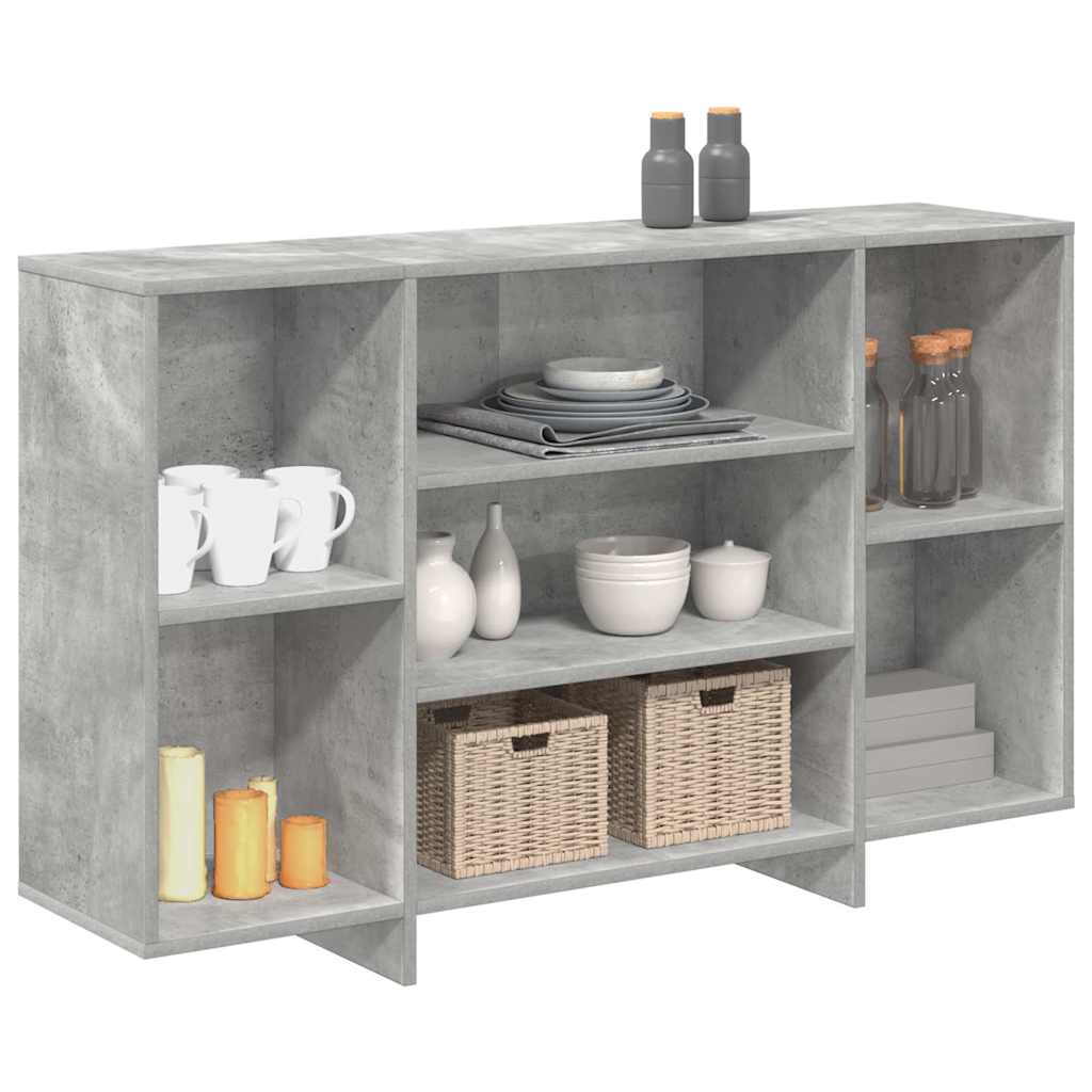 Komoda siva boja betona 120 x 30 x 75 cm od konstruiranog drva