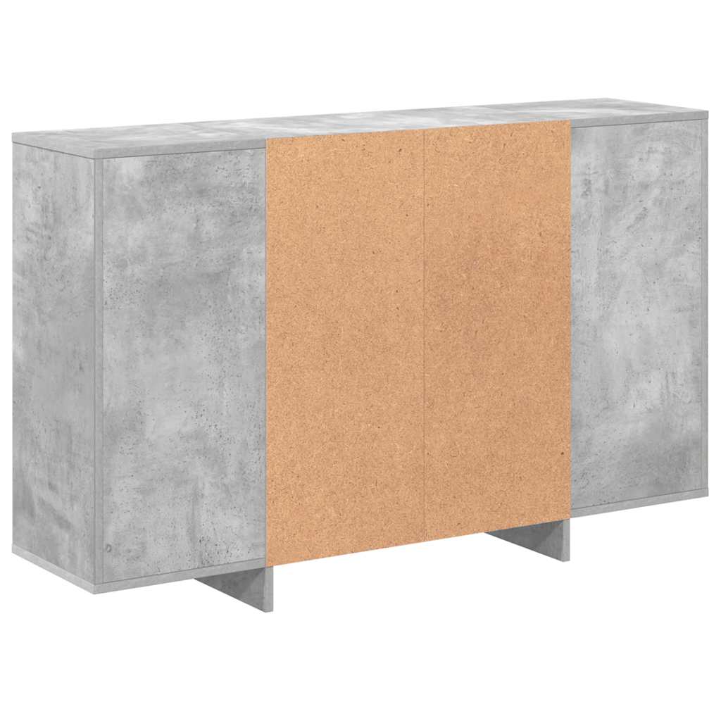 Komoda siva boja betona 120 x 30 x 75 cm od konstruiranog drva