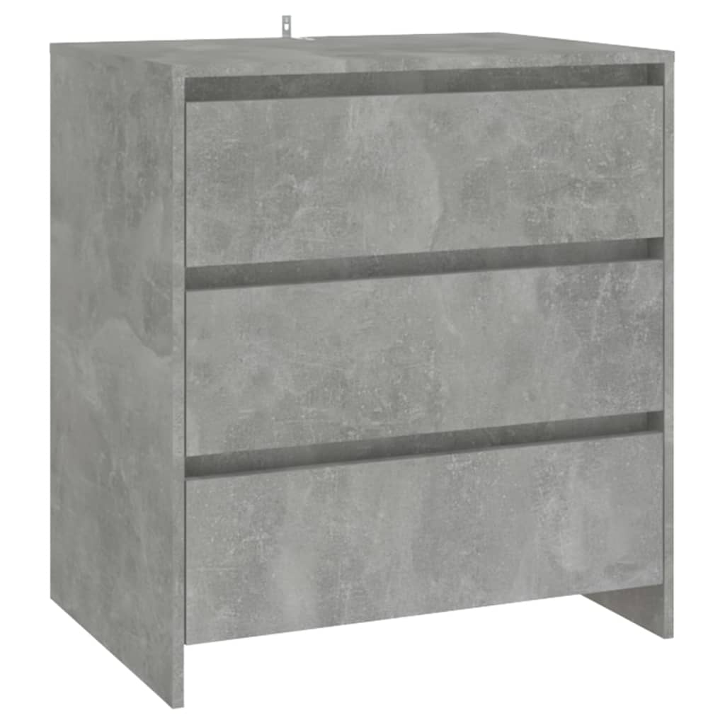 Komoda siva boja betona 70x41x75 cm od konstruiranog drva