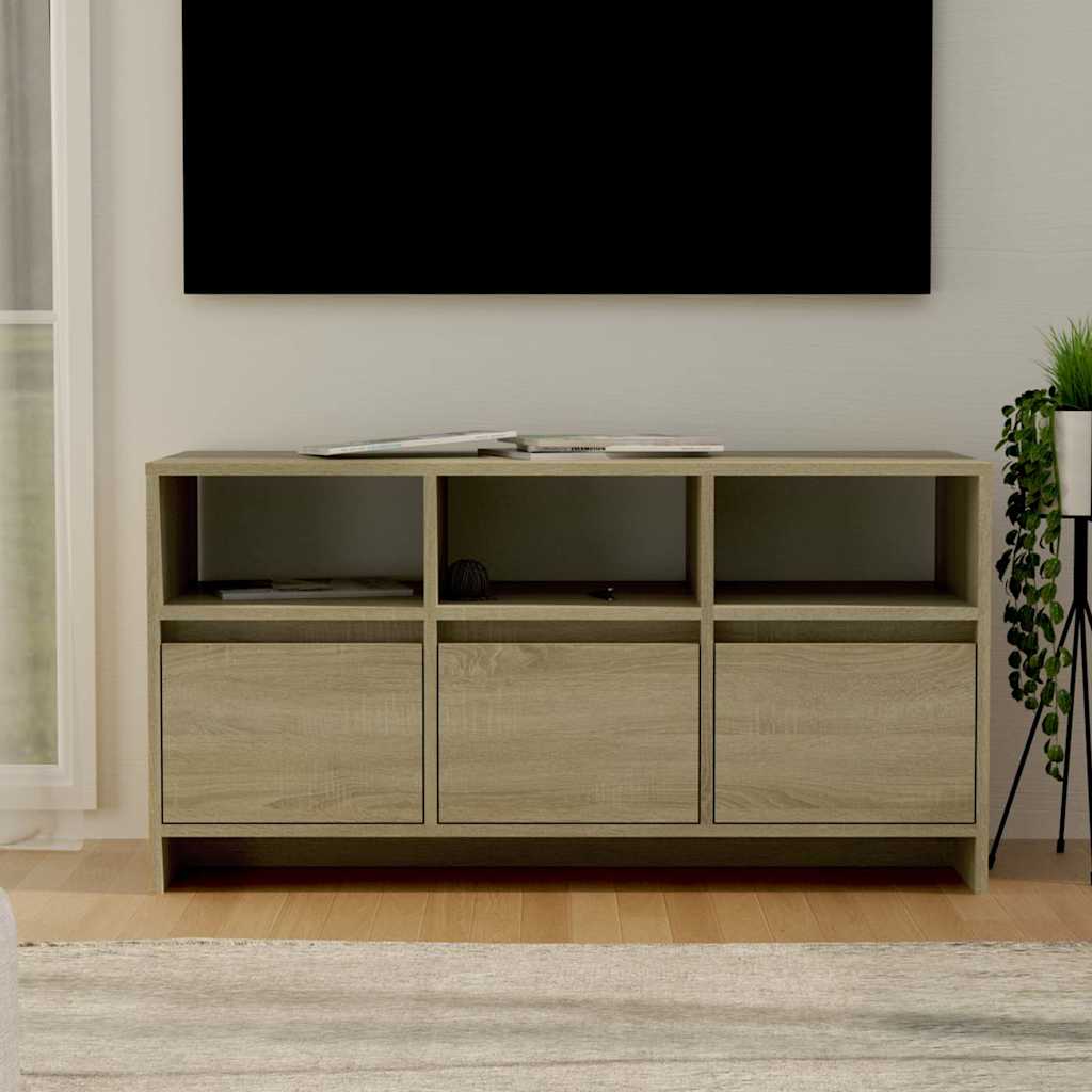 TV ormarić boja hrasta 102 x 37,5 x 52,5 cm konstruirano drvo Bež