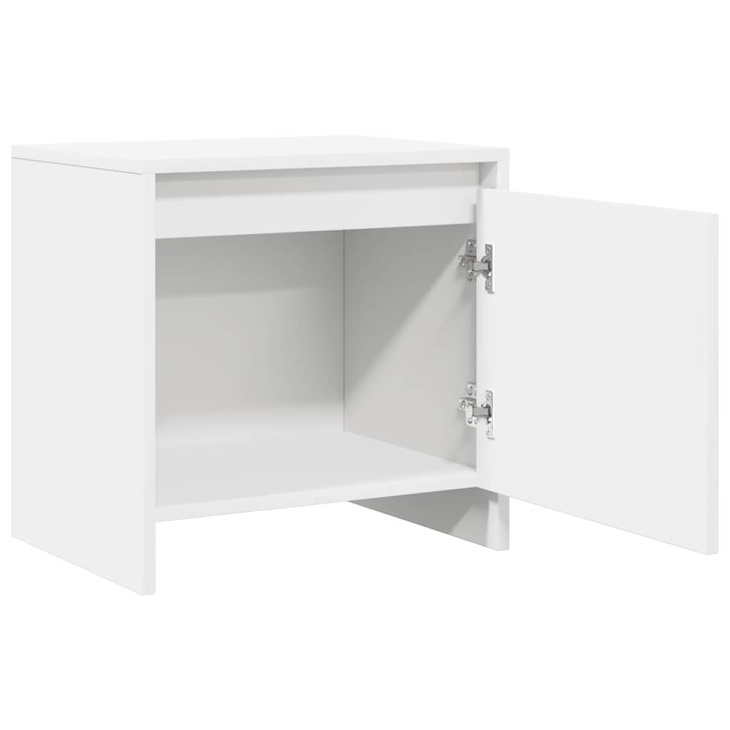 Noćni ormarići 2 kom bijeli 45 x 34 x 44,5 cm konstruirano drvo
