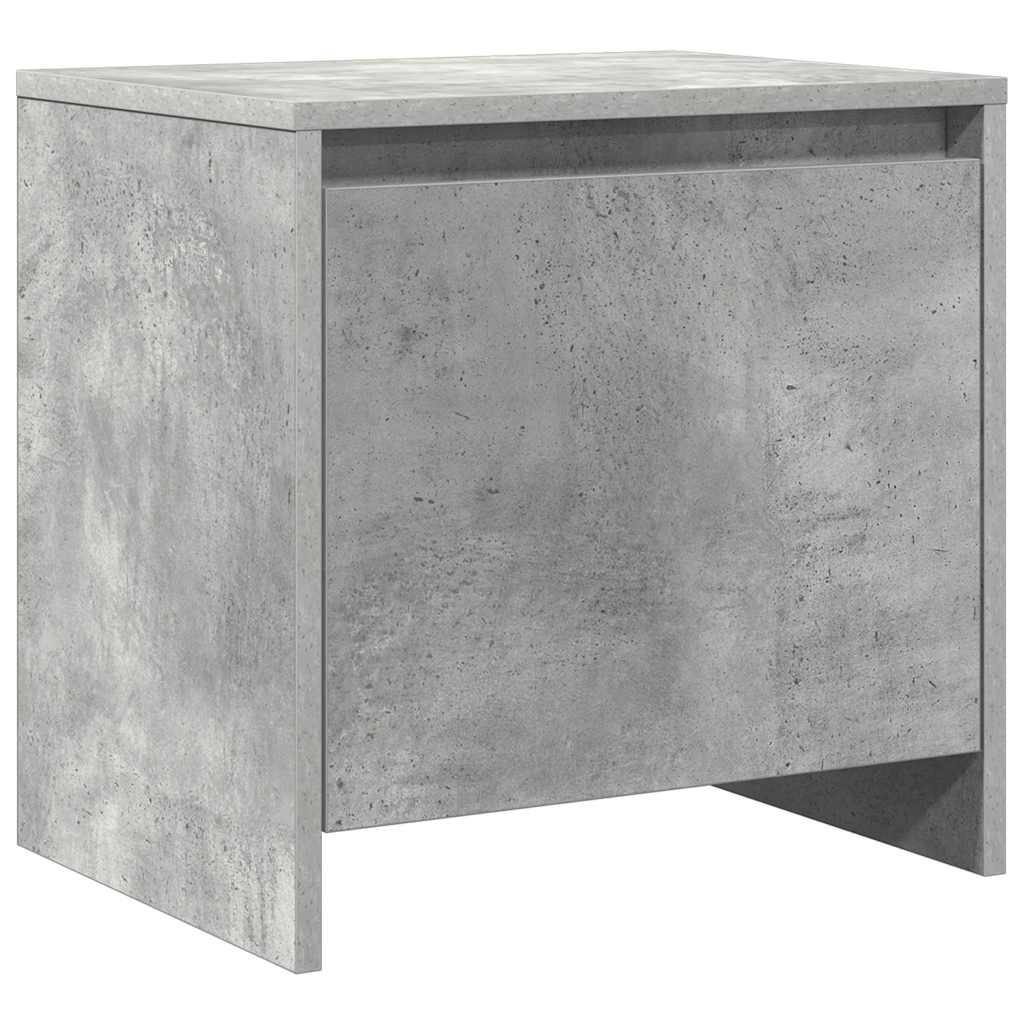 Noćni ormarići 2 kom siva boja betona 45x34x44,5 cm drveni