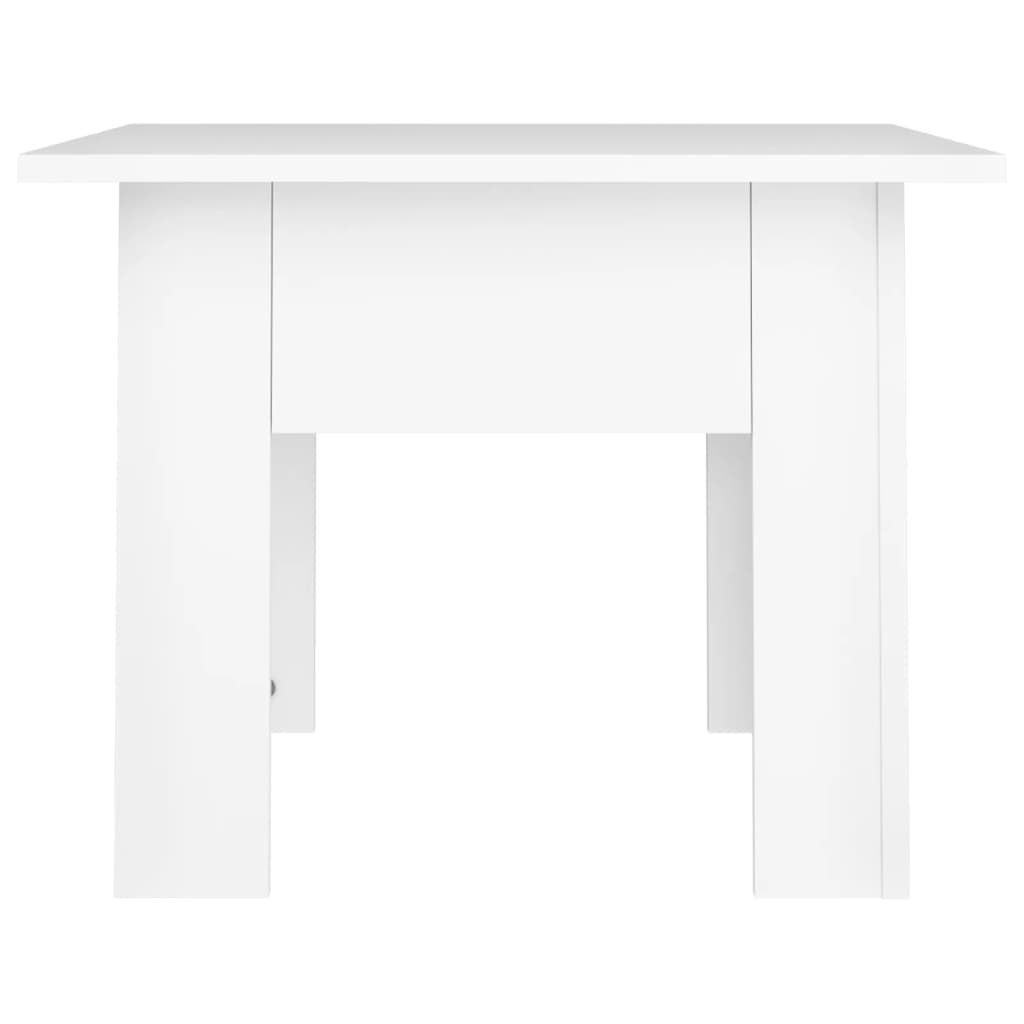 Stolić za kavu bijeli 55 x 55 x 42 cm od konstruiranog drva