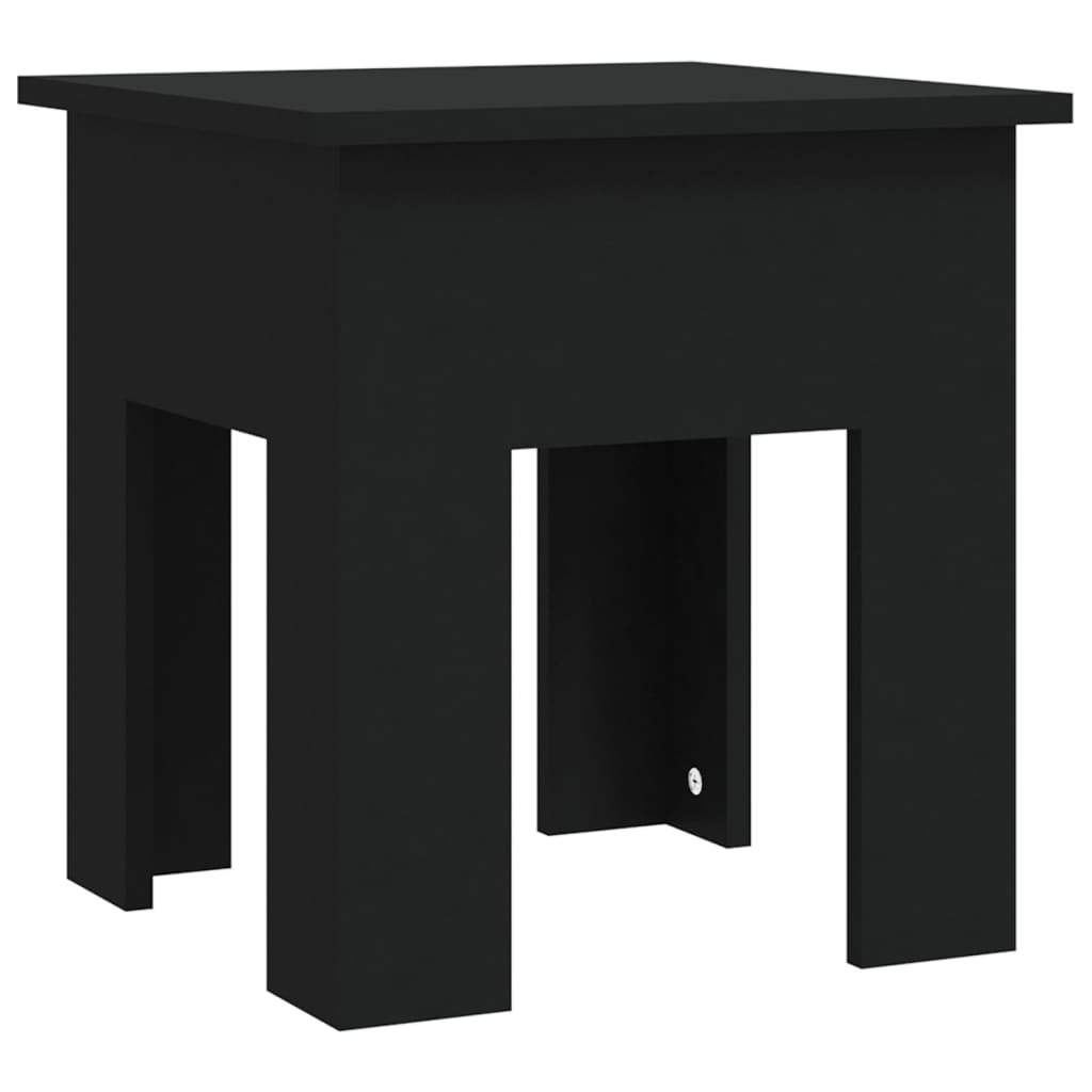 Stolić za kavu crni 40 x 40 x 42 cm od konstruiranog drva