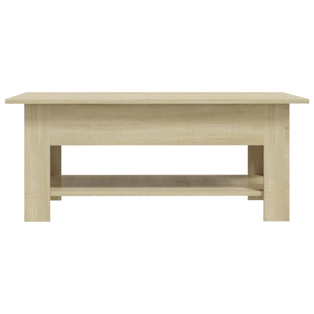 Stolić za kavu boja hrasta 102x55x42 cm konstruirano drvo