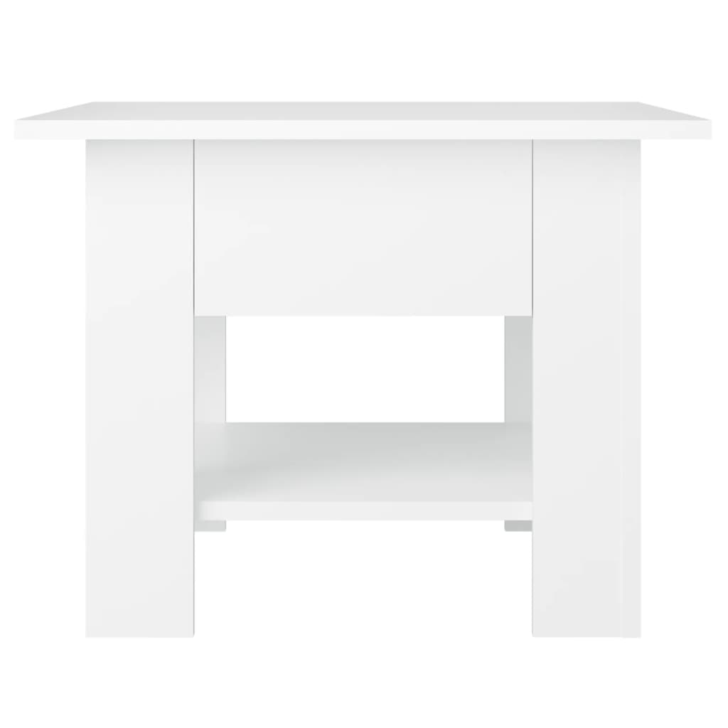 Stolić za kavu bijeli 55 x 55 x 42 cm od konstruiranog drva