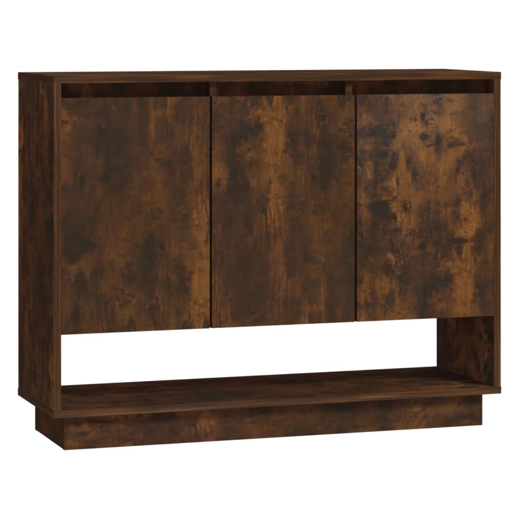 Komoda boja dimljenog hrasta 97 x 31 x 75 cm konstruirano drvo
