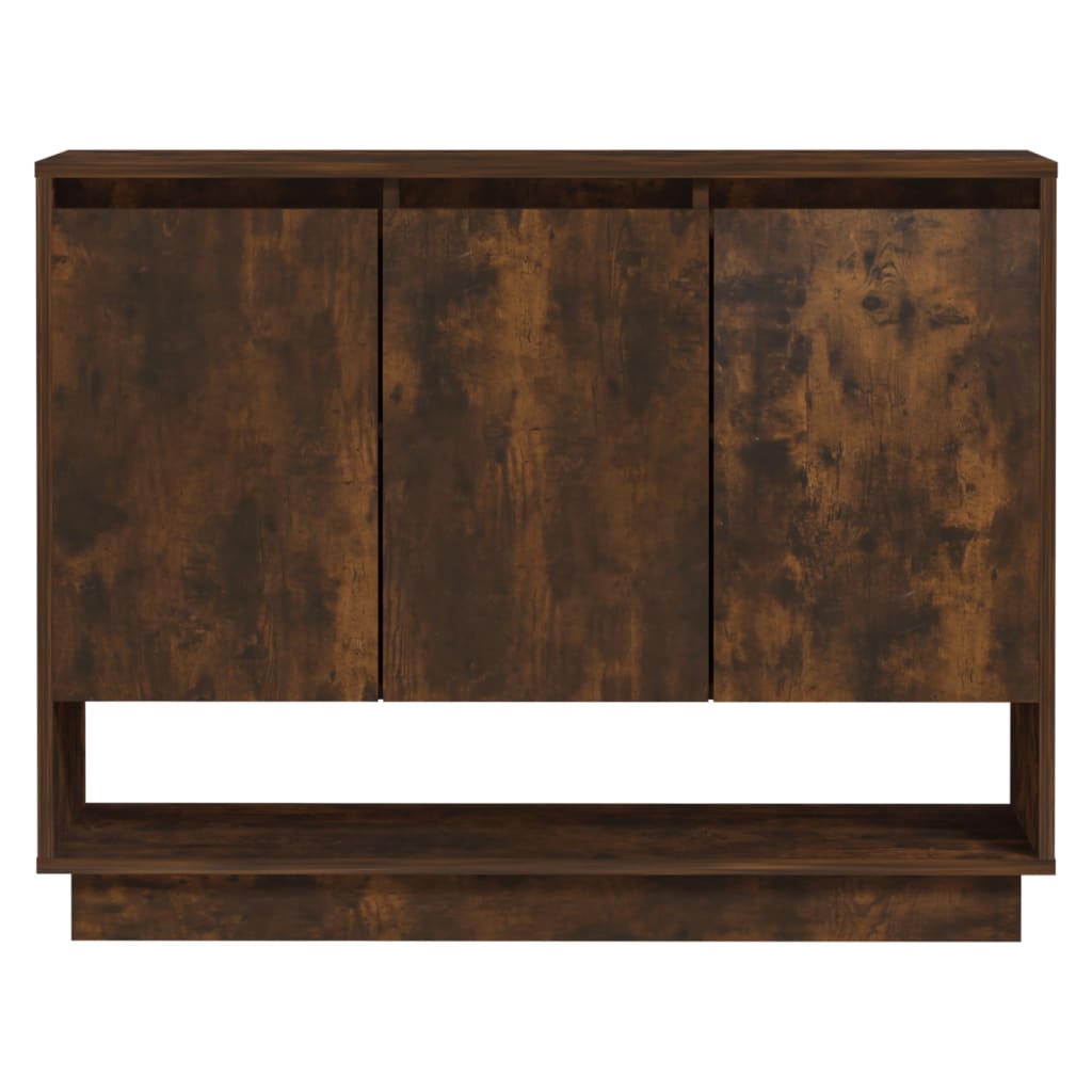 Komoda boja dimljenog hrasta 97 x 31 x 75 cm konstruirano drvo
